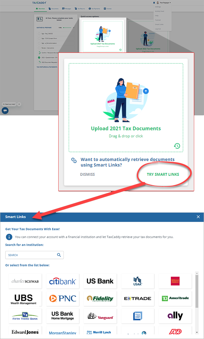 Smart Links TaxCaddy