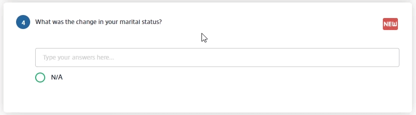 GIF of user typing in answer