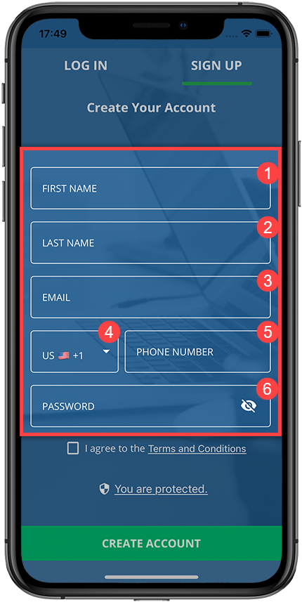 Provide your user information