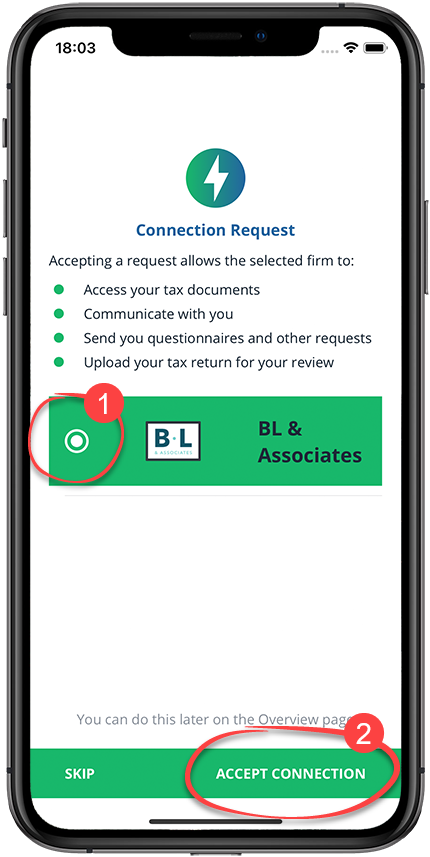 Accept Connection Request
