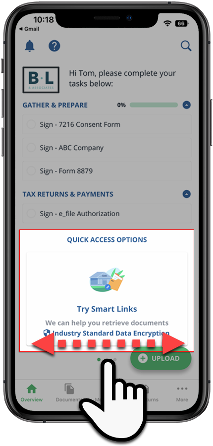 Quick Access icons on iOS