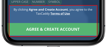 Tap Agree and Create Account