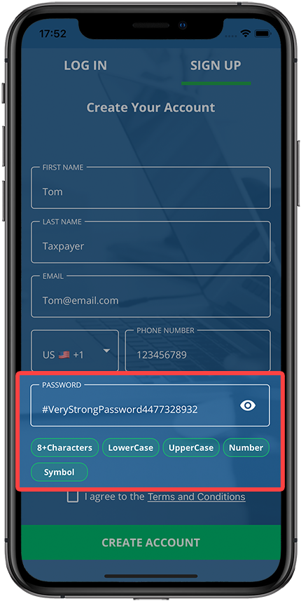 Provide your password