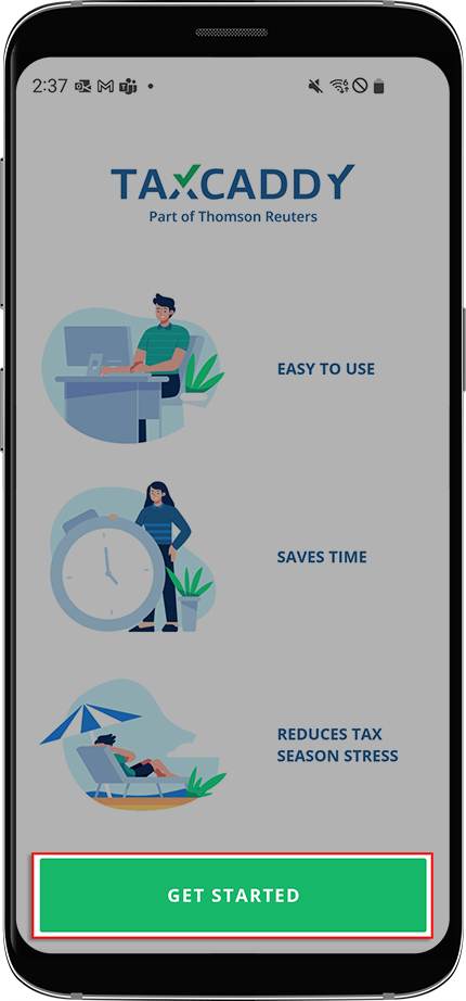 Tap Get Started