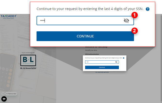 Providing last 4 digits of SSN