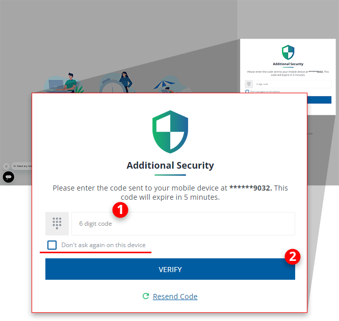Additonal Security screen