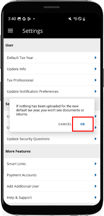 [Android] Selected Default Tax Year.png