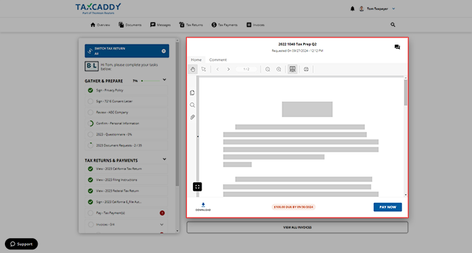 Viewing invoice in Overview screen.png