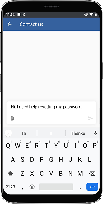 Type the content for your ticket