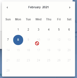 skip to a month or year on calendar