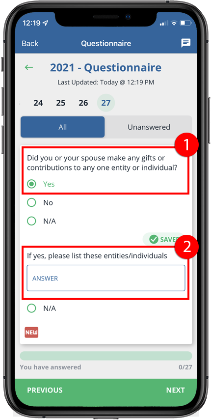 Follow-up question on iOS